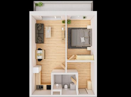 Prodej bytu, 2+kk, 66 m²