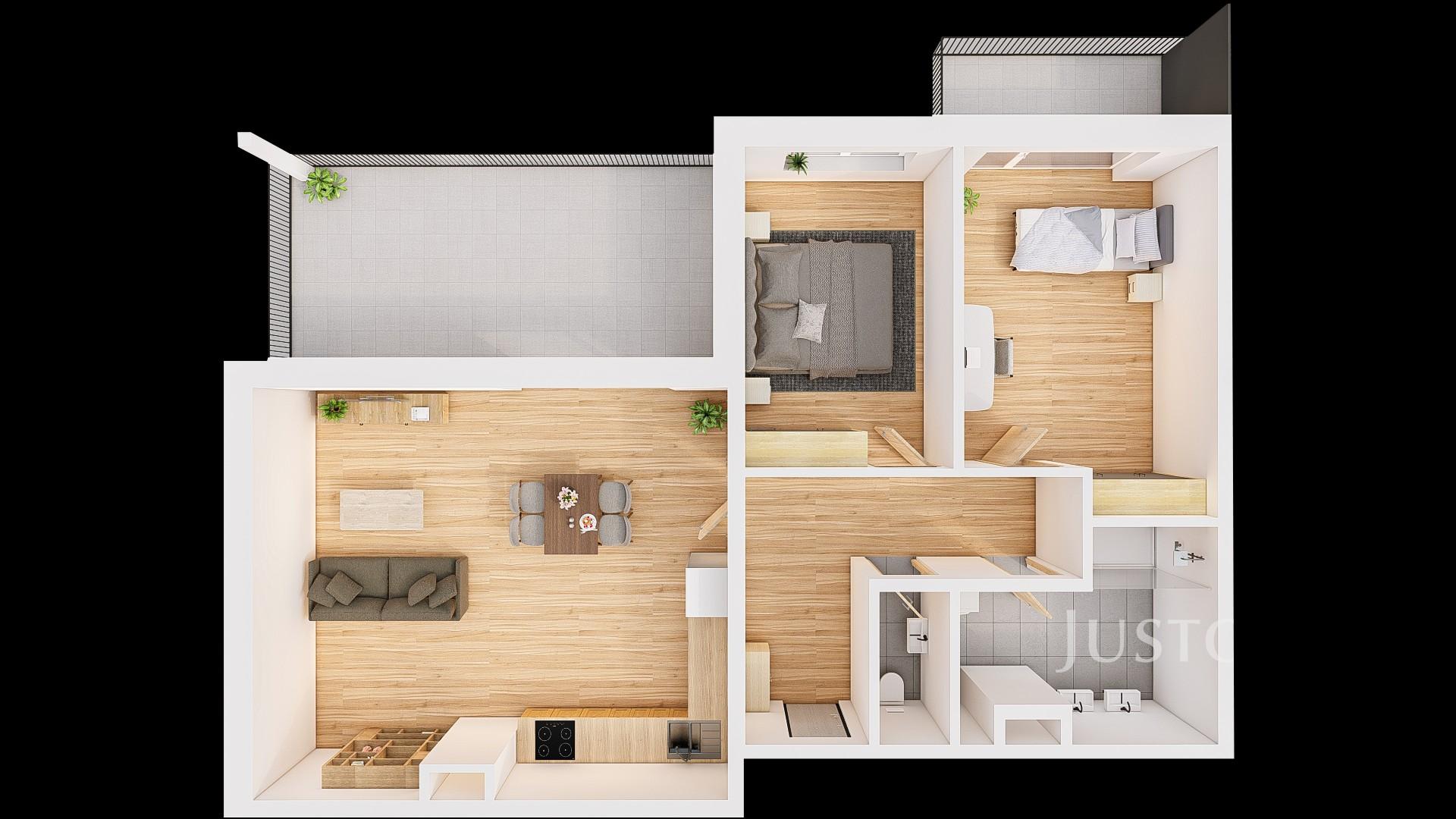 Prodej 3+kk 93 m² + terasa 20 m² + balkón 5 m²