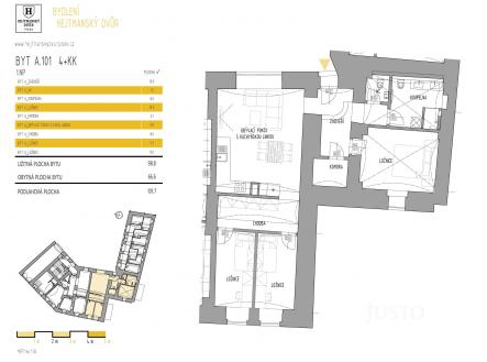 Prodej bytu, 4+kk, 101 m²