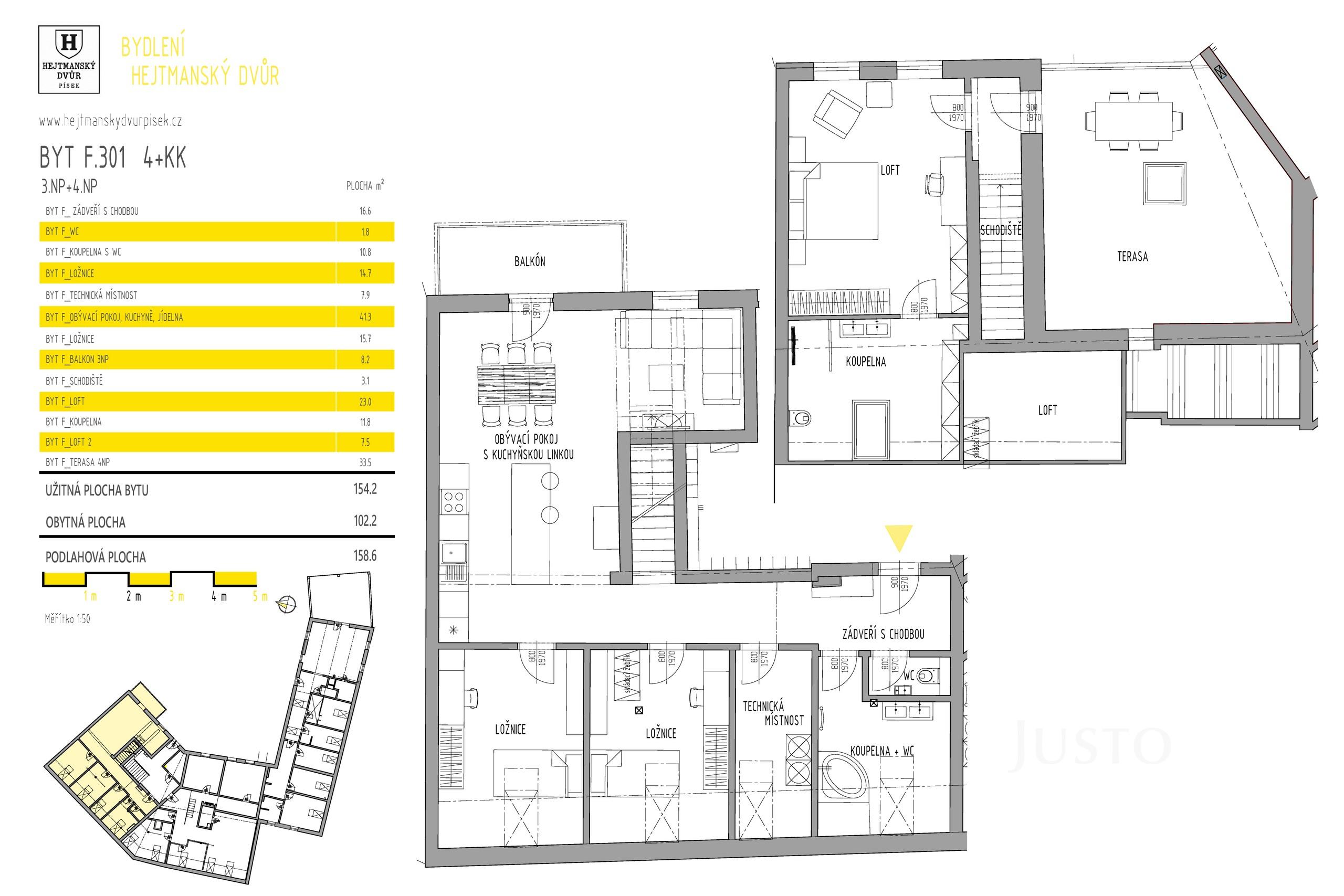 Prodej 4+kk 141 m² + terasa 33 m² + parkování