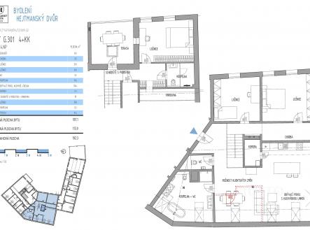Prodej bytu, 4+kk, 186 m²