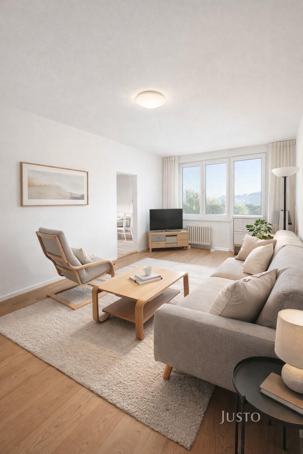 Prodej 2+1 64 m² + balkón, Písek - nábřeží 1. máje