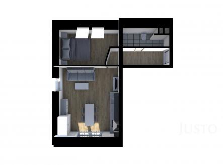 Pronájem bytu, 2+kk, 34 m²