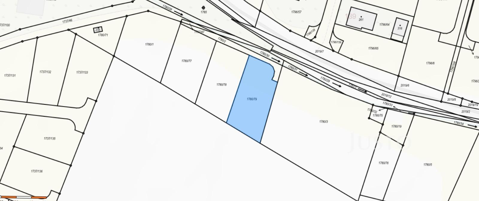 Prodej stavebního pozemku 1164 m², Písek - Oldřichov