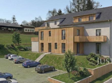 Vizualizace domu | Prodej bytu, 1+kk, 48 m²