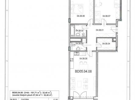 . | Prodej bytu, 3+kk, 100 m²