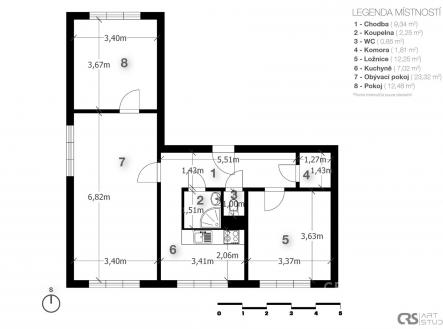 . | Prodej bytu, 3+1, 70 m²