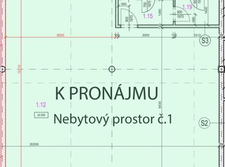 Pronájem nebytového prostoru č. 1. | Pronájem - obchodní prostor, 150 m²