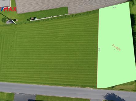 Vizualizace pozemku po úpravě terénu. | Prodej - pozemek pro bydlení, 1 084 m²