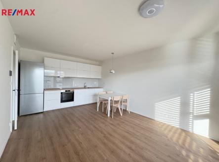 Obývací pokoj s kuchyňským koutem | Pronájem bytu, 2+kk, 59 m²