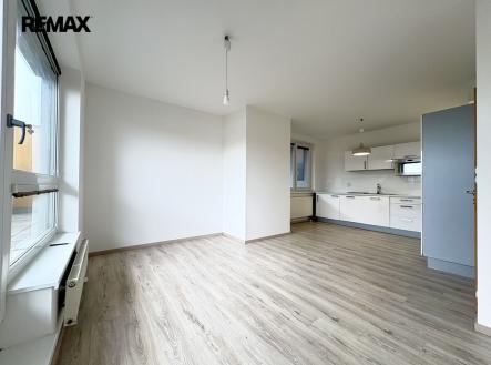 Obývací pokoj s kuchyňským koutem | Pronájem bytu, 3+kk, 126 m²