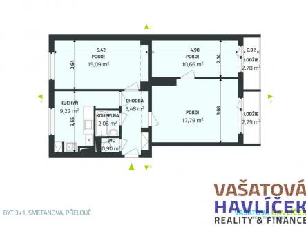 Pronájem bytu, 3+1, 67 m²