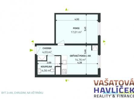 24-05-22-vaclavkova-pudorys.jpg | Pronájem bytu, 2+kk, 41 m²