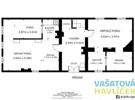 23-09-26-pudorys-prizemi-v-cj.jpg | Prodej - chata/rekreační objekt, 126 m²