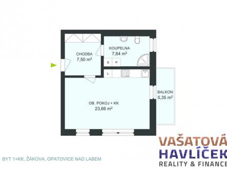 186-byt-1-kk-zakova-opatovice-nad-labem.jpg | Pronájem bytu, 1+kk, 38 m²