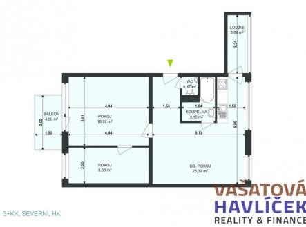 201-3-kk-severni-hk.jpg | Pronájem bytu, 3+kk, 63 m²