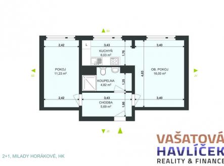 203-2-1-milady-horakove-hk.jpg | Pronájem bytu, 2+1, 51 m²