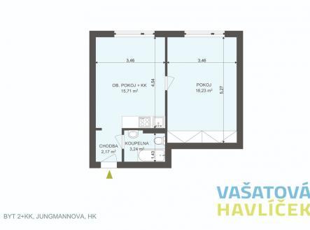 205-byt-2-kk-jungmannova-hk-002.jpg | Pronájem bytu, 1+1, 39 m²