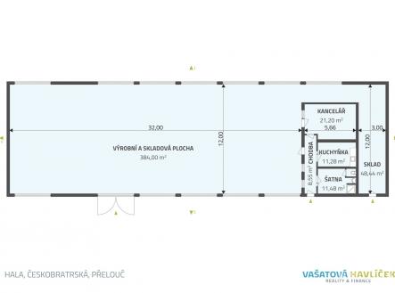 . | Pronájem - výrobní prostor, 490 m²