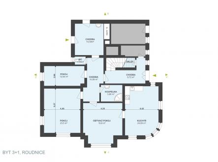 . | Pronájem bytu, 3+1, 96 m²