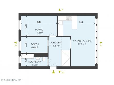 . | Prodej bytu, 3+kk, 55 m²