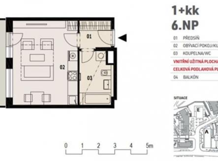 pudorys-35.jpg | Pronájem bytu, 1+kk, 32 m²