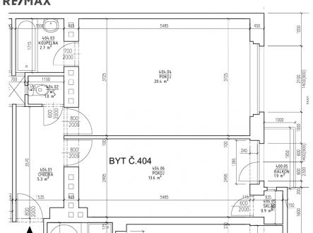 planek.png | Pronájem bytu, 2+kk, 46 m²