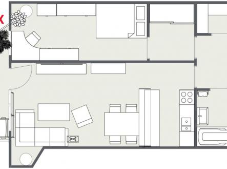 trnkovo-nam-2d.png | Prodej bytu, 2+kk, 57 m²