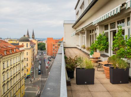 terasa | Pronájem - kanceláře, 35 m²