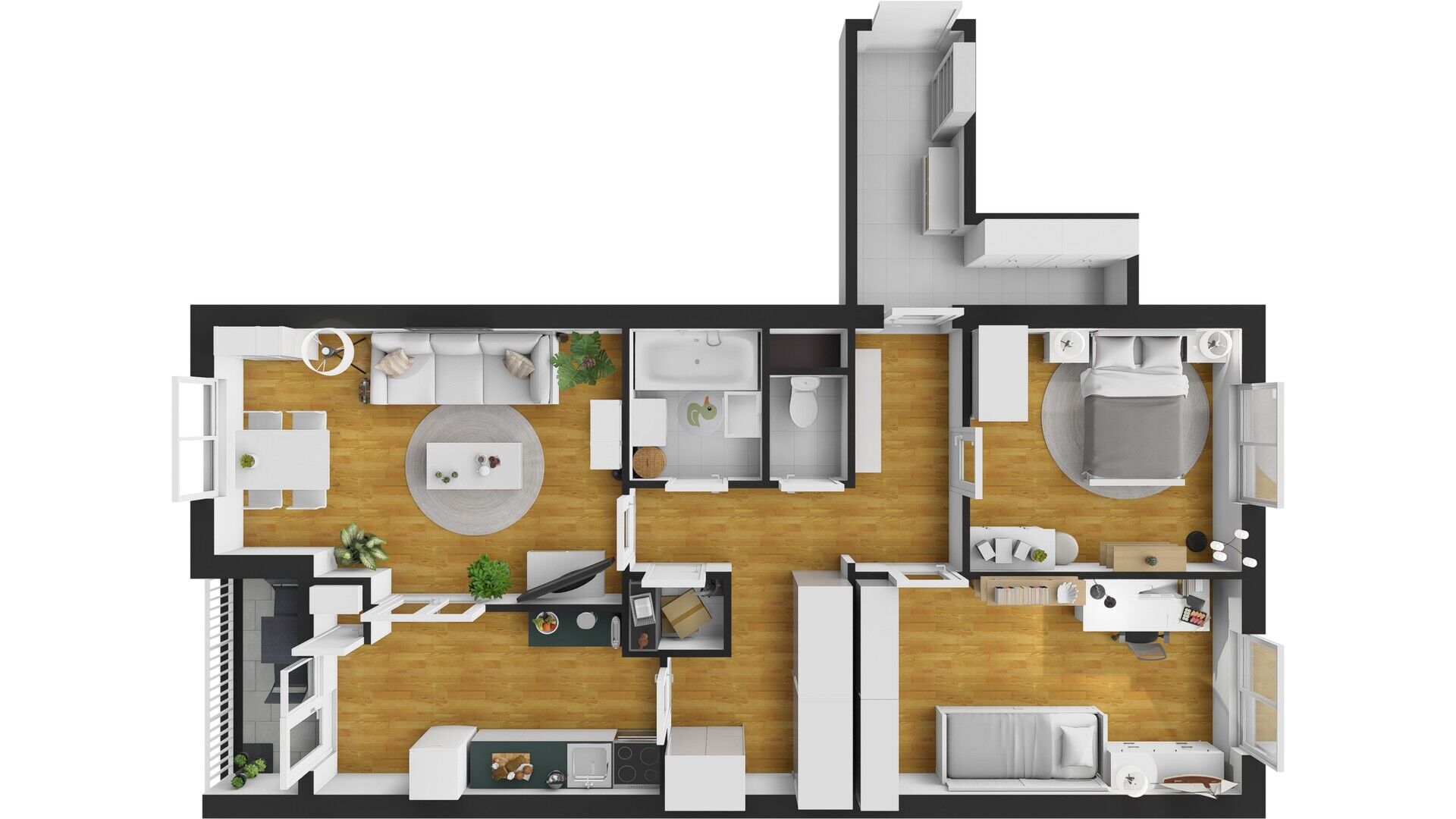 Prodej bytu 3+1/L, 75 m², DV, ul. Pšenčíkova, Praha-Kamýk