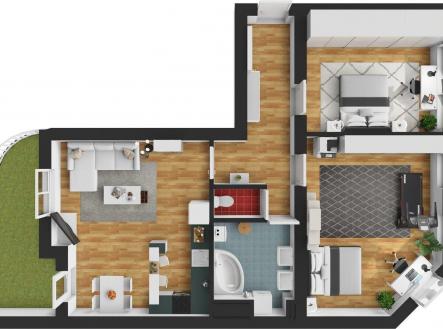 Prodej bytu, 3+kk, 82 m²