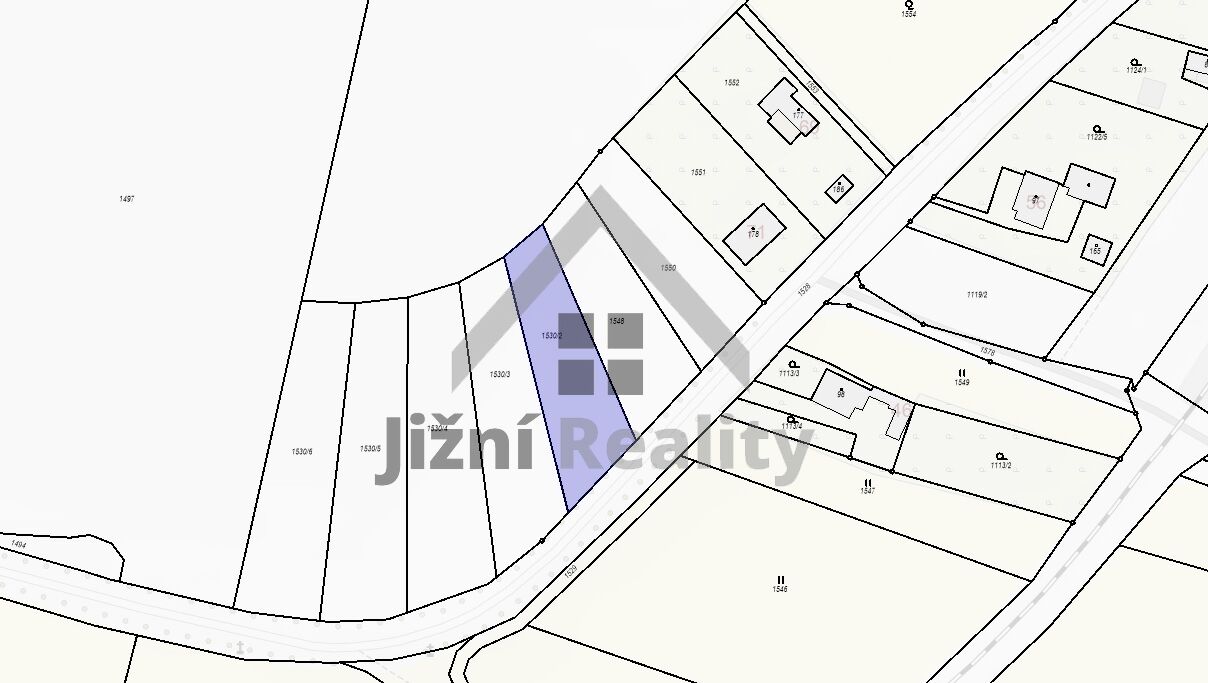 Stavební parcela 1.010 m2 v obci Vlastce