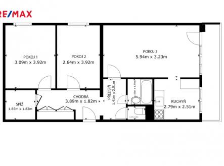 adri-byt.png | Prodej bytu, 3+1, 74 m²