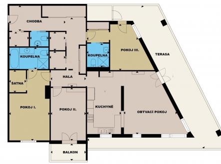 . | Prodej bytu, 4+1, 139 m²