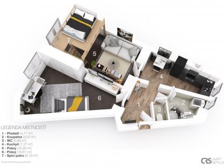 Prodej bytu, 2+kk, 49 m² obrázek