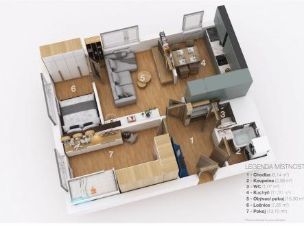 . | Prodej bytu, 3+1, 58 m²