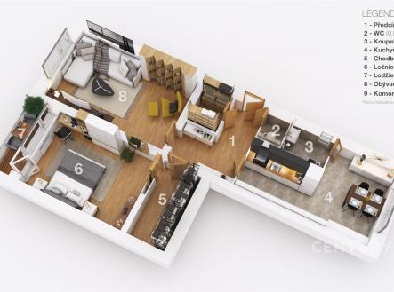 . | Prodej bytu, 2+1, 63 m²