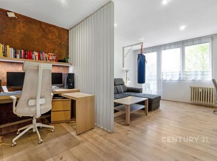 obývací pokoj s pracovním koutem | Prodej bytu, 3+kk, 81 m²