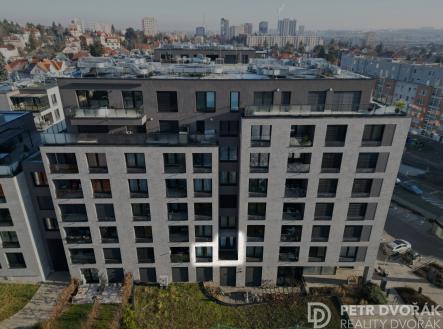 Počernická_1B_dron_fotografie_zvýraznění_zesvětlené | Prodej bytu, 2+kk, 40 m²