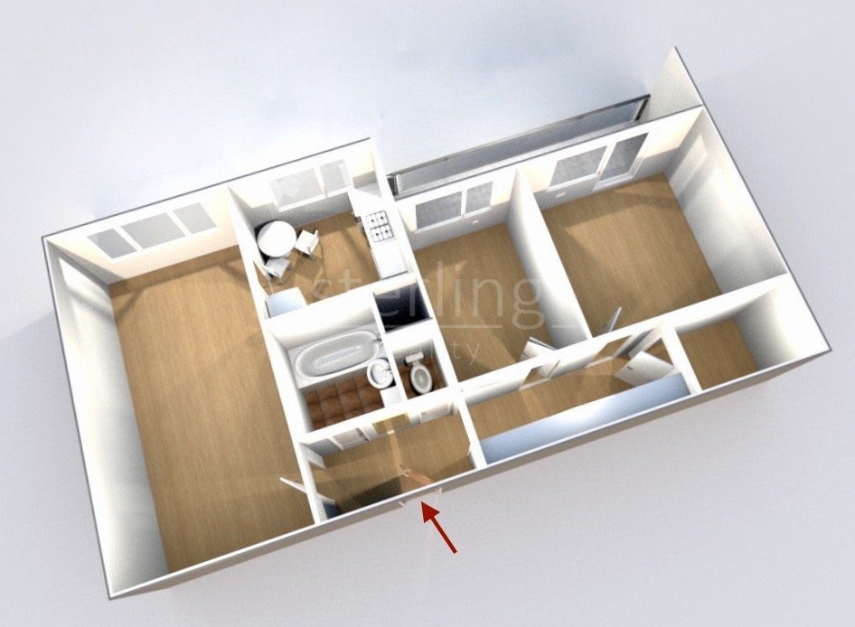 Pronájem bytu 3+1 s lodžií, 71m2, ulice Jablonecká, Praha 9 - u metra Prosek, čýst. zařízený