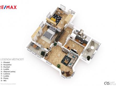 3d-layout-1.jpg | Prodej bytu, 3+1, 85 m²