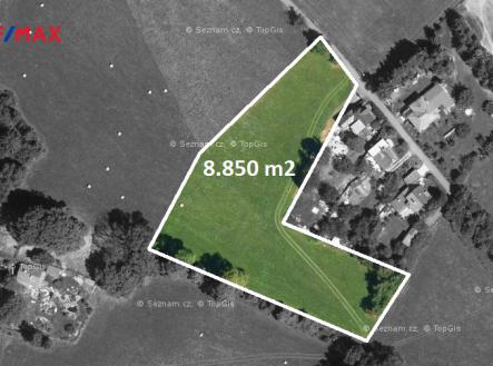 mapy-70-zakres.png | Prodej - pozemek, trvalý travní porost, 8 850 m²