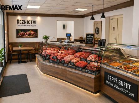 Vizualizace - řeznictví | Pronájem - obchodní prostor, 78 m²