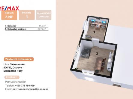 Slévarenská | Sonnennschein| RE/MAX Centrum| +420 778 750 999 | Pronájem - kanceláře, 188 m²