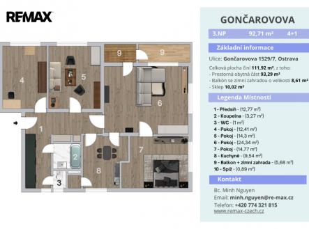 karta-bytu-2d-goncarovova-7.png | Prodej bytu, 4+1, 111 m²