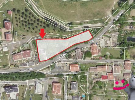mapa katastr | Prodej - pozemek pro bydlení, 1 804 m²