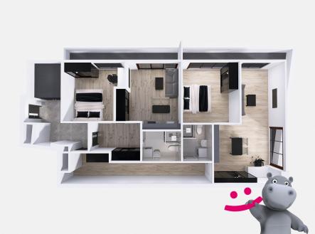 Jandy - Mostecká 4NP | Prodej bytu, 2+kk, 73 m²