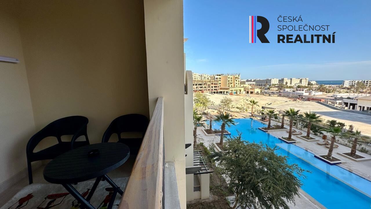 Prodej zařízeného studia v Hurghadě – Aldau Heights, výhled na moře i bazén