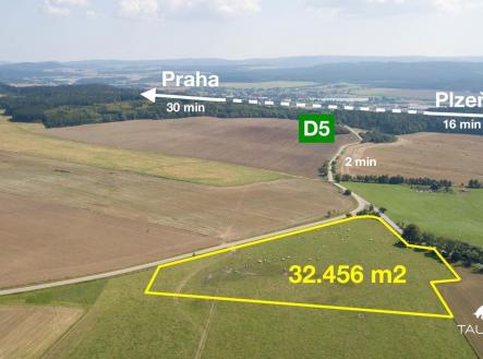 . | Prodej - pozemek pro komerční výstavbu, 32 456 m²