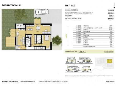 . | Prodej bytu, 3+kk, 110 m²